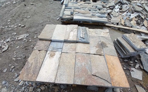 Плитка пилёная златолит Уральский для фасада купить в Снежинске