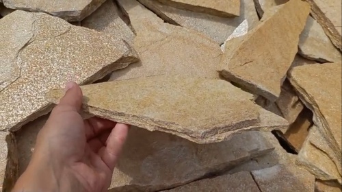 Плитняк златолит жёлтый для фасада 1,5-3 см купить в Снежинске