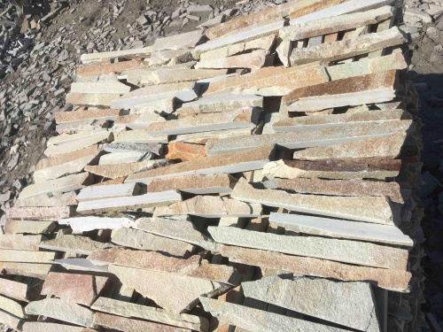 Горбушка златолит золотистый для облицовки купить в Снежинске